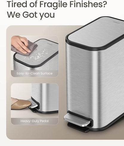 Cesun Small Bathroom Trash Can - Image 3
