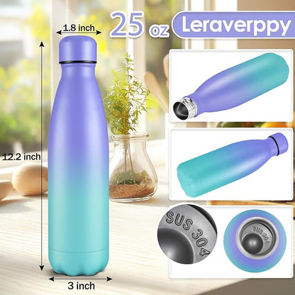 25oz Cola-Bottle Shaped Stainless Steel Leak-proof Water Bottle, Double Wall - Image 2