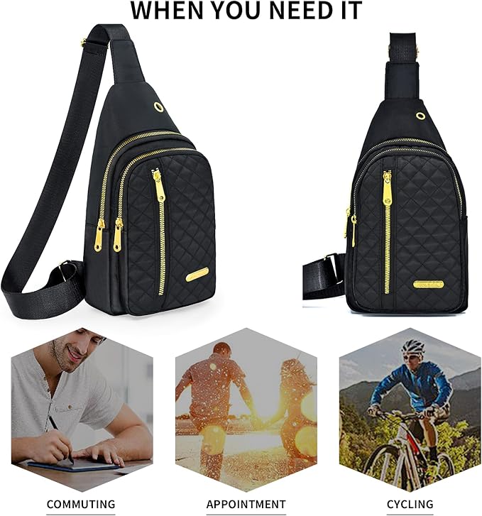 Small Sling Bag For Women Men Casual Crossbody Sling Backpack