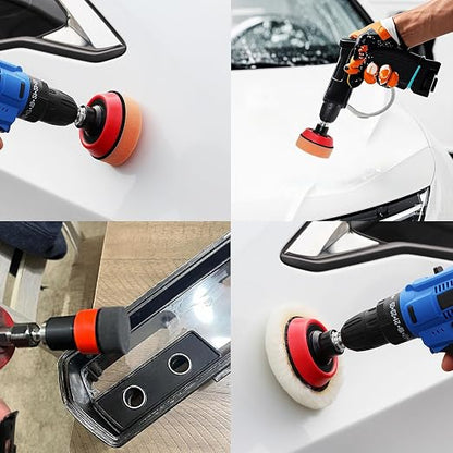 Car Foam Polishing Buffing Kit, Polishing Buffing Pads, Wool Pads, Polishing & - Image 8