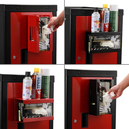 EMENTOL 2PCS Magnetic Glove/Tissue Dispenser Holder Set, Mount Onto Tool Box or - Image 5