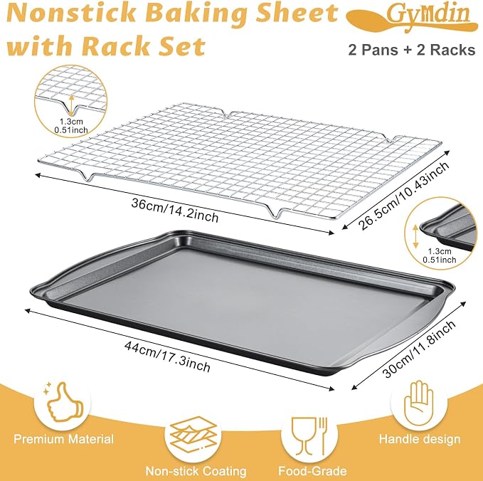 Baking Sheet with Cooling Racks - Image 2