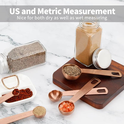 Measuring Spoons, SUS304 Stainless Steel Measuring Cups Set of 7 Piece: 1Tbsp - Image 5