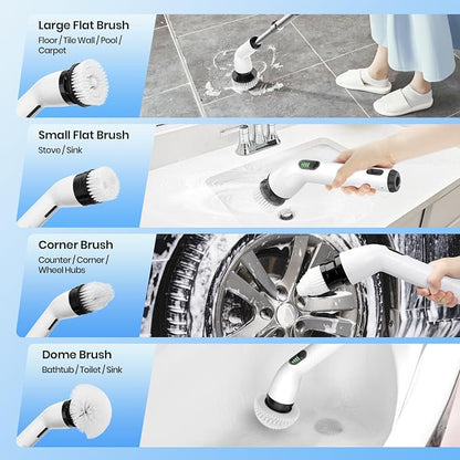 Electric Spin Scrubber, Full-Body IPX7 Waterproof Cordless Shower Scrubber - Image 6