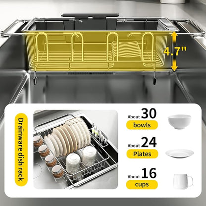 PureBox Expandable Over The Sink Dish Drying Rack - Image 4