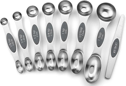 Spring Chef Stainless Steel Magnetic Measuring Spoons Set of 8 by SpringChef