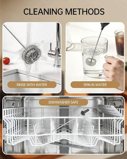 CIRCLE JOY Electric Rechargeable Milk Frother Handheld - Image 6