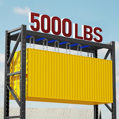 60" W Storage Shelves Heavy Duty, 4 Tier Metal Garage Shelving Units, 5000LBS - Image 4