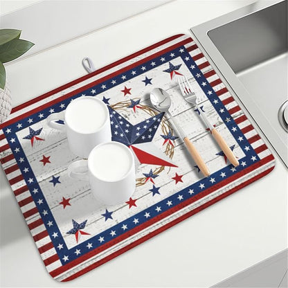 4th of July Patriotic Dish Drying Mat - Image 8
