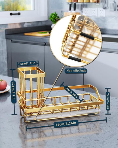 Consumest Sink Caddy, Kitchen Sponge Holder - Image 6
