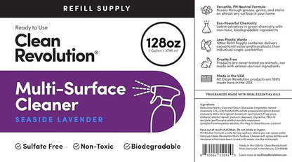 Clean Revolution Multi Surface Cleaner Refill Supply, Eco-Friendly & Plant-Based - Image 4