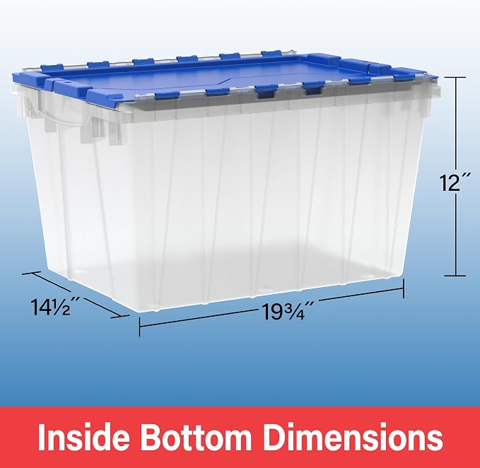 Akro-Mils KeepBox 12 Gallon Storage Container, Nesting and Stackable Plastic - Image 6