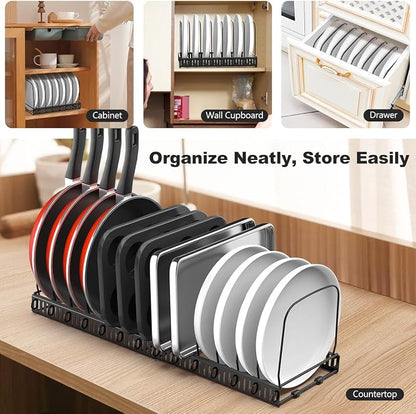 Housolution Cutting Board Organizer Rack, Expandable Baking Tray and Cookie - Image 6
