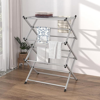 Household Indoor Folding Clothes Drying Rack, Dry Laundry and Hang Clothes - Image 3