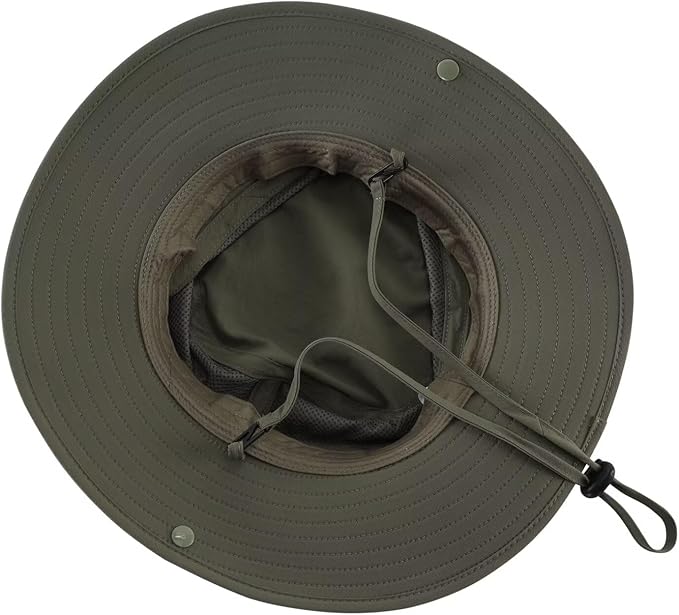 Connectyle Sun Hat for Men Women Outdoor UV Protection Safari Hat for Fishing Hiking Gardening Breathable Cowboy Hat UPF50