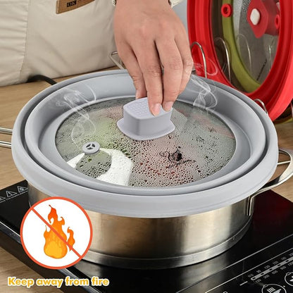 Tall Microwave Splatter Cover Glass Cover Guard Lid 5.8 inch Height - Image 7