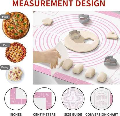 Silicone Pastry Mat for Dough Rolling, Extra Large Silicone Baking Mat - Image 4