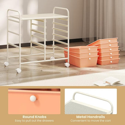 GOFLAME 9-Drawer Rolling Storage Cart, Mobile Utility Cart - Image 5