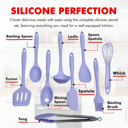 Chef Craft - Premium Silicone Kitchen Tools and Utensils Set, Non-Scratch - Image 4