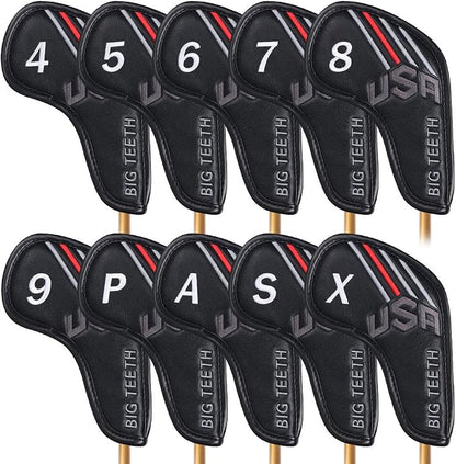 Big Teeth Golf Cover USA Stripe and Star Headcover Covers, Driver Fairway Wood by BigTeeth