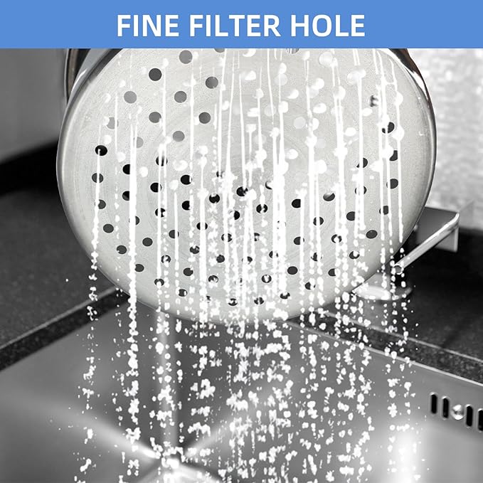 Stainless Steel Drainage Basket, Corner Sink Filter Basket,4.5-inch Sink Drainage Filter and Faucet Hanging Stainless Steel Drainage Basket, Kitchen Sink Drainage Filter, Sink Drainage Filter（2Pcs）