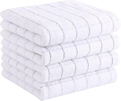 Homaxy 100% Cotton Terry Kitchen Towels, Checkered Designed, Soft and Super by Homaxy