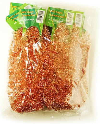 Copper Scouring Pad, Scrubbing Scour Pads 10 Pcs/Pack, Pure Copper, 13g / Pc - Image 5