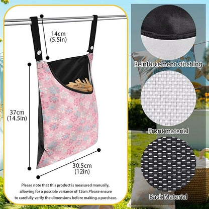 Clothes Pin Hanging Bag, Clothes Pins Bag Holder Outdoor 4.Stylish Clothespin - Image 6