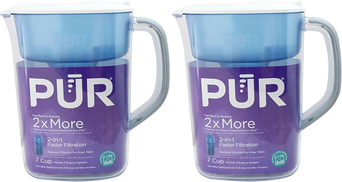 PUR 7-Cup Water Filter Pitcher, Great-Tasting Water, Dishwasher Safe, Faster by PUR