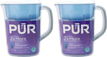PUR 7-Cup Water Filter Pitcher, Great-Tasting Water, Dishwasher Safe, Faster by PUR