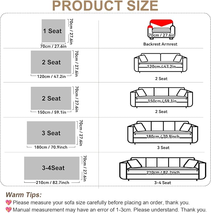 OTOB Pet Couch Covers for 3 Cushion Couch Sofa, Washable & Non Slip Fuzzy Plush - Image 5