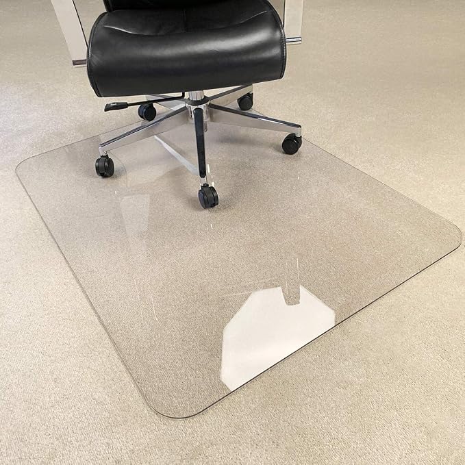 3Pack Crystal Clear 1/5" Thick 47" x 35" Heavy Duty Hard Chair Mat, Can be Used by MuArts
