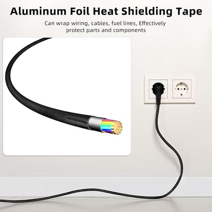 Zonon 2 Rolls Aluminum Foil Tape Heat Shield Tape Barrier Adhesive Reflective - Image 6