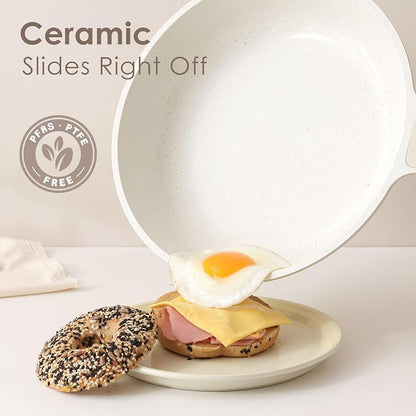 SENSARTE Nonstick Ceramic Frying Pan 11-Inch, Healthy Non Toxic Skillet - Image 2