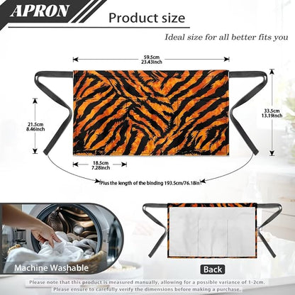 Server Apron with 3 Pockets, Waterproof Oil Waitress Waiter Half Apron - Image 7