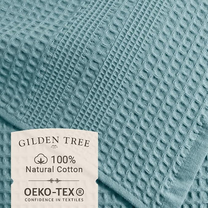 GILDEN TREE Waffle Towels for Bathroom, 100% Cotton Quick Dry Towel, Waffle - Image 2