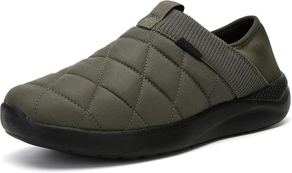 KUBUA Slippers for Men and Womens Indoor House Shoes Plush Slip on Outdoor by KUBUA