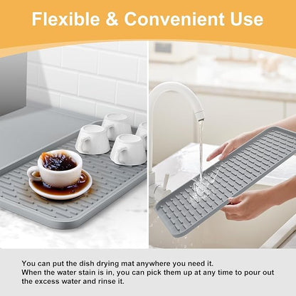 Silicone Coffee Mat, Coffee Bar Accessories Fit Under Coffee Maker Coffee - Image 5