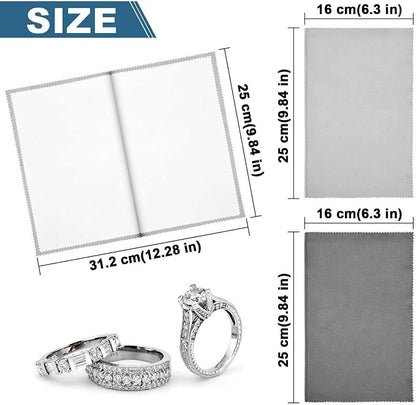 SEVENWELL Silver Polishing Cloth, Jewelry Cleaner Cloth - Image 2