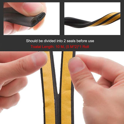 Weather Stripping Seal Strip Tape, Doors Windows Frame Self Adhesive D Type - Image 4