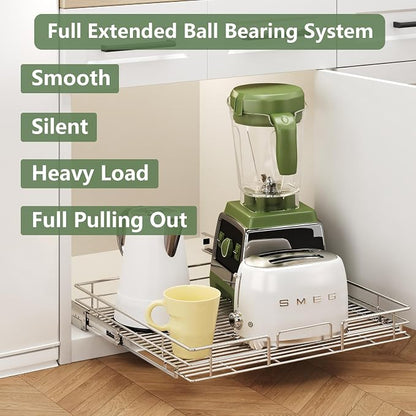 LOVMOR Pull Out Cabinet Organizer 28½" W x 21½" D, Kitchen Cabinet Pull Out - Image 2