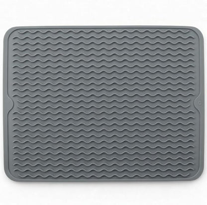 Silicone Drying Mat 16 × 12 – Dark Gray Non-Slip Sink Mat by Unknown