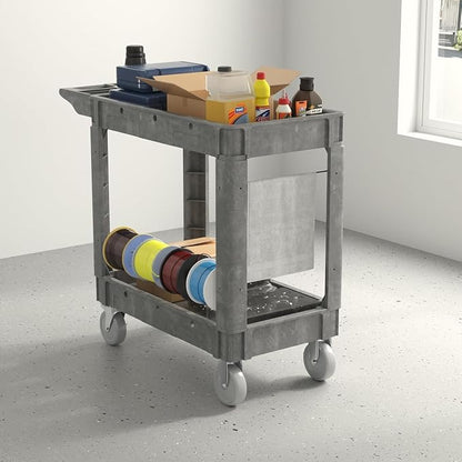 Utility Cart on Wheels, 1000 lbs Capacity Rolling Service Cart, 40 x 17 Inch - Image 6