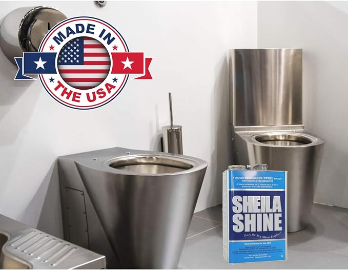 Sheila Shine 4 x 1 Gal. Can Stainless Steel Cleaner and Polish, Protects - Image 3