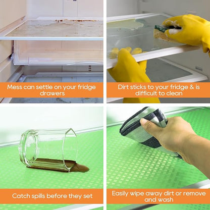 Fridge Liner Shelf Liners for Kitchen Cabinet Refrigerator Liners Waterproof & - Image 5