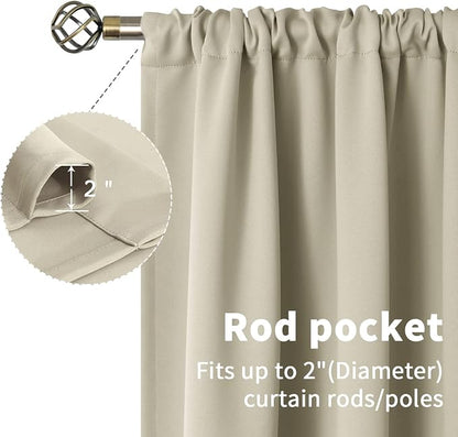 BGment Short Blackout Curtains 36 Inches Length - Image 2