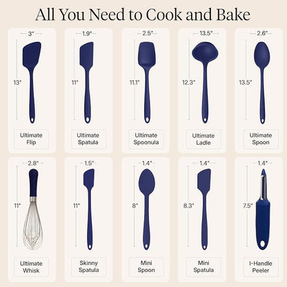 GIR: Get It Right 10-Piece Silicone Ultimate Kitchen Utensil Set – Spatulas - Image 3