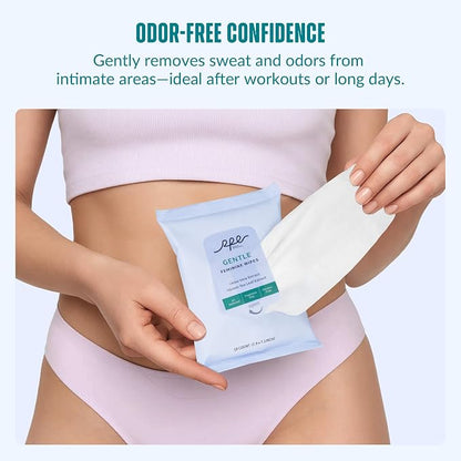 Large Feminine Wipes for Women, pH Balanced Soft Gentle Soothing Unscented - Image 3