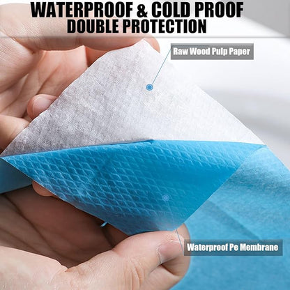 50 Pack Toilet Seat Covers Disposable 16x24 Inch XL Portable Toilet Liners - Image 3