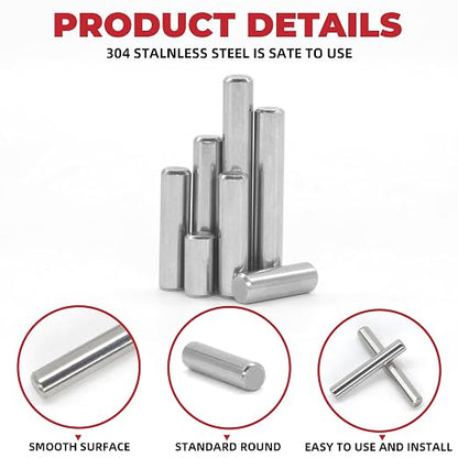 110Pcs Dowel Pins Shelf Support Pegs Kit, Stainless Steel Shelf Support Pin - Image 6